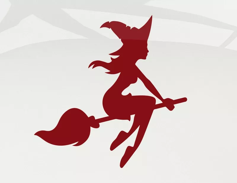 Autoaufkleber Offizielles Hexenmobil