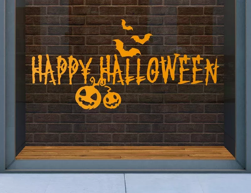 Aufkleber Happy Halloween