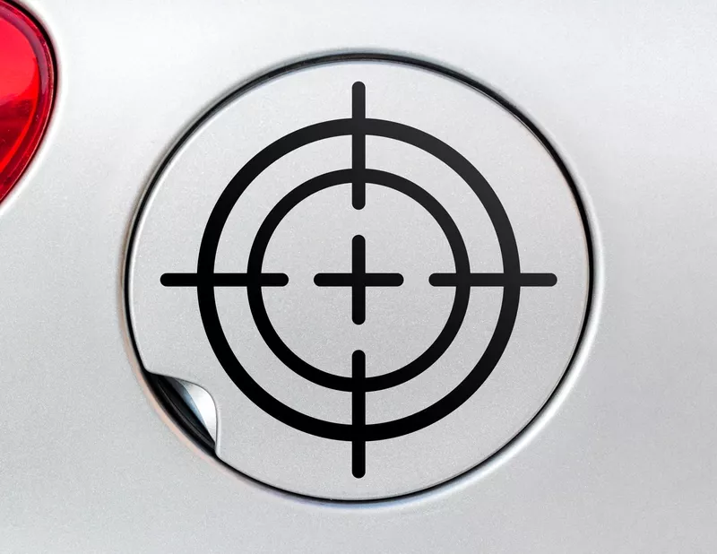 Autoaufkleber Fadenkreuz rund Autoaufkleber Fadenkreuz rund