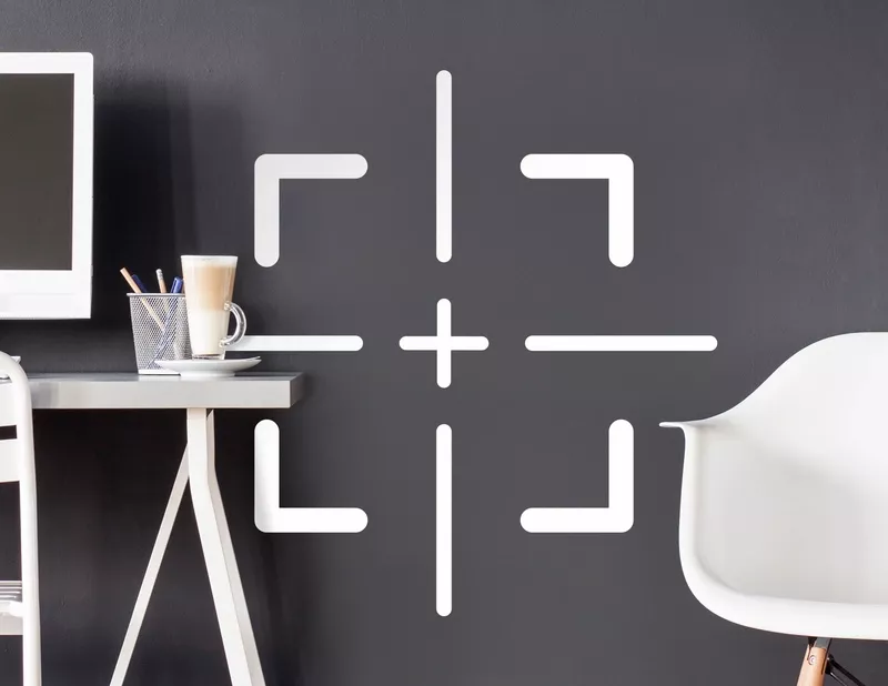 Wandtattoo Fadenkreuz eckig