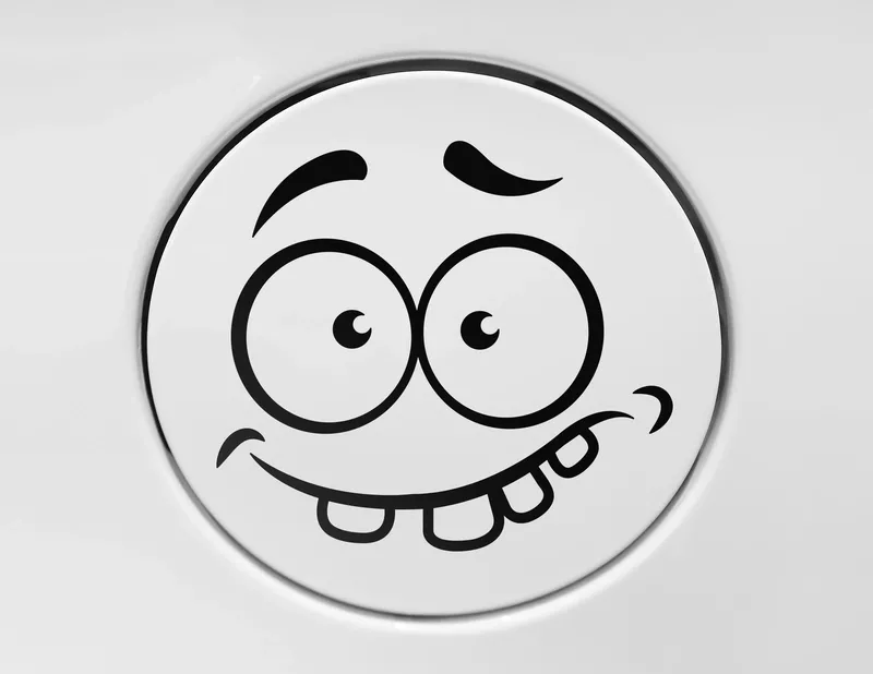 Autoaufkleber Cartoon Happy Dummy Face