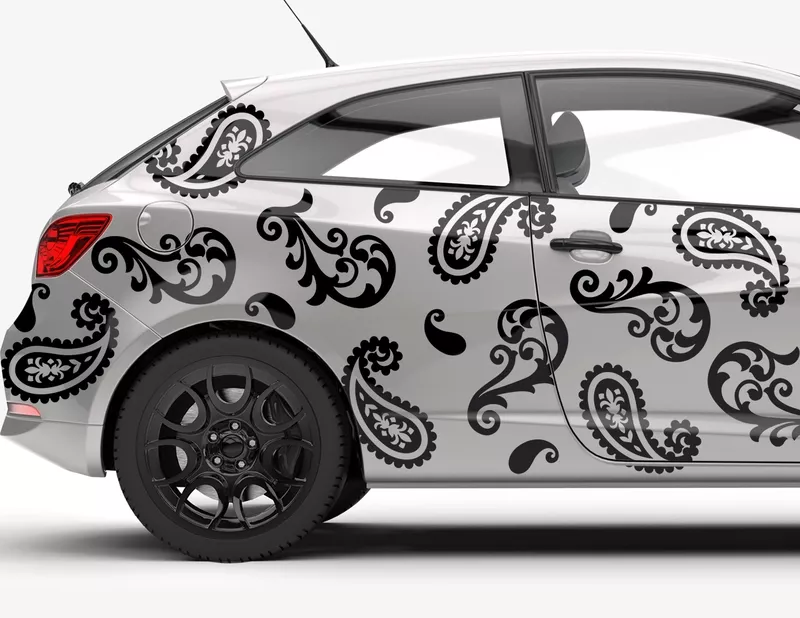 Autoaufkleber Paisley-Muster