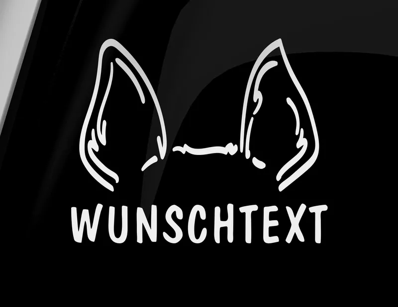 Autoaufkleber Hundeohren Chihuahua & Co.