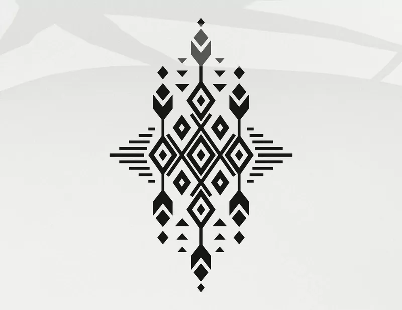 Autoaufkleber Azteken Ornament Yuma