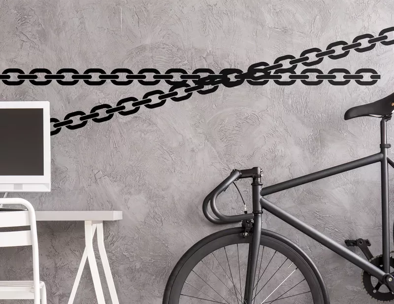 Wandtattoo Iron Chain