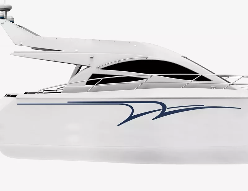 Bootsaufkleber Tribal Seagulls