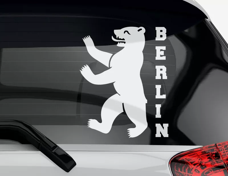 Autoaufkleber Berliner Bär Autoaufkleber Berliner Bär