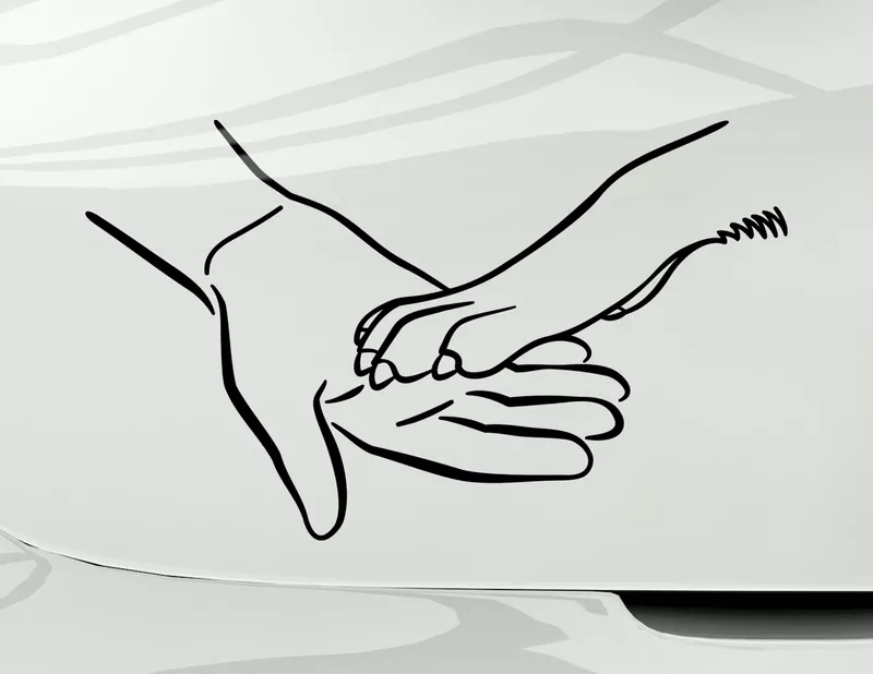 Autoaufkleber Pfote drauf Hundefreund Autoaufkleber Pfote drauf Hundefreund