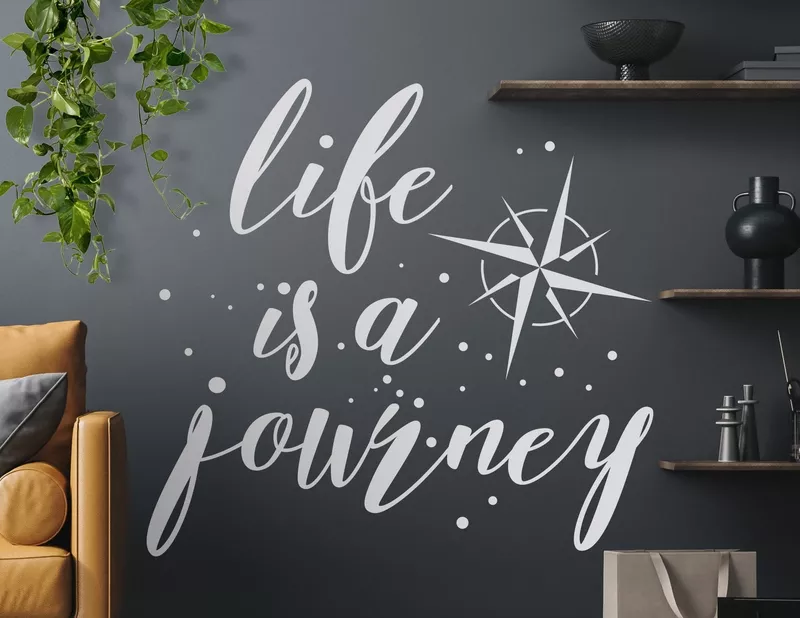 Wandtattoo Life is a journey
