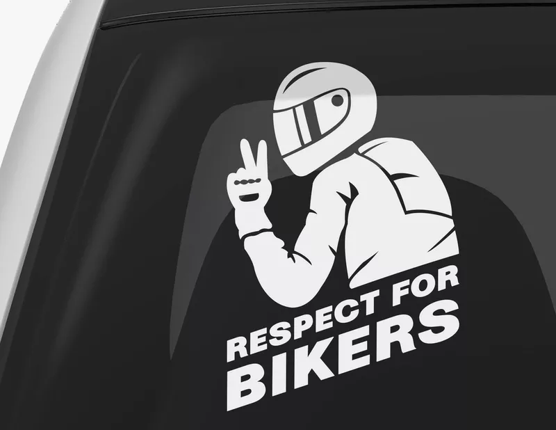 Autoaufkleber Respect for Bikers