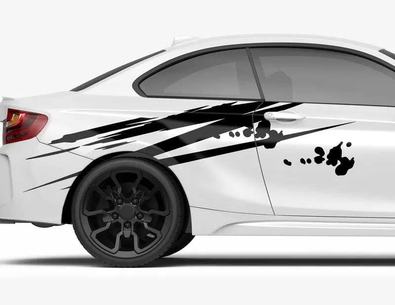 Autoaufkleber Edgy Sketch