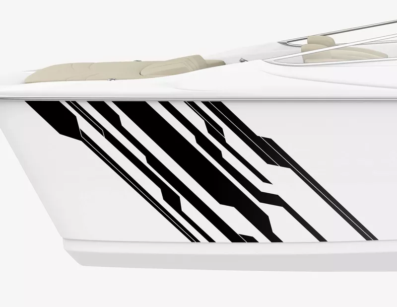 Bootsaufkleber Current Lines