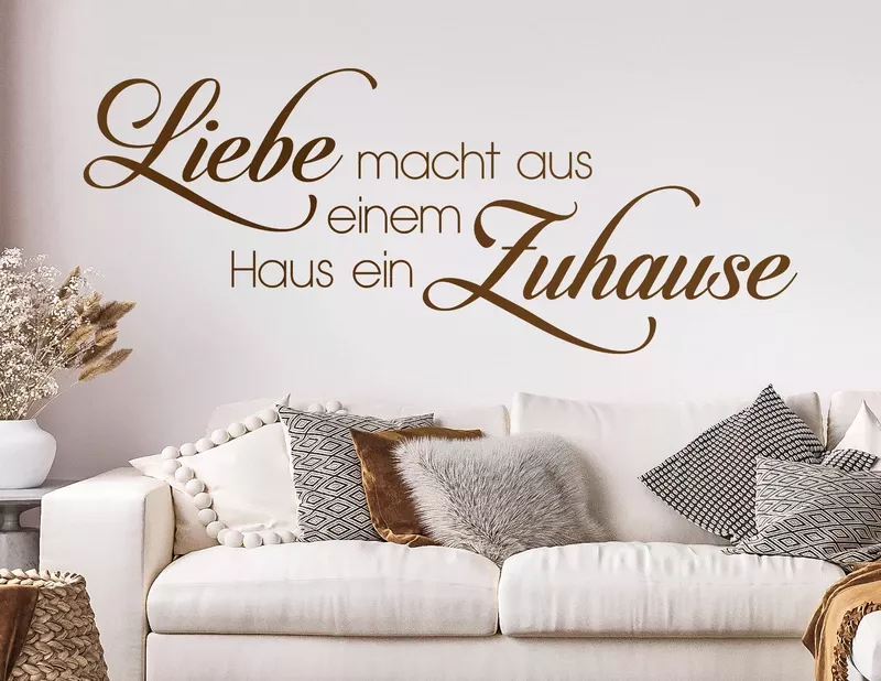 Tolles Wandtattoo Liebe macht Zuhause