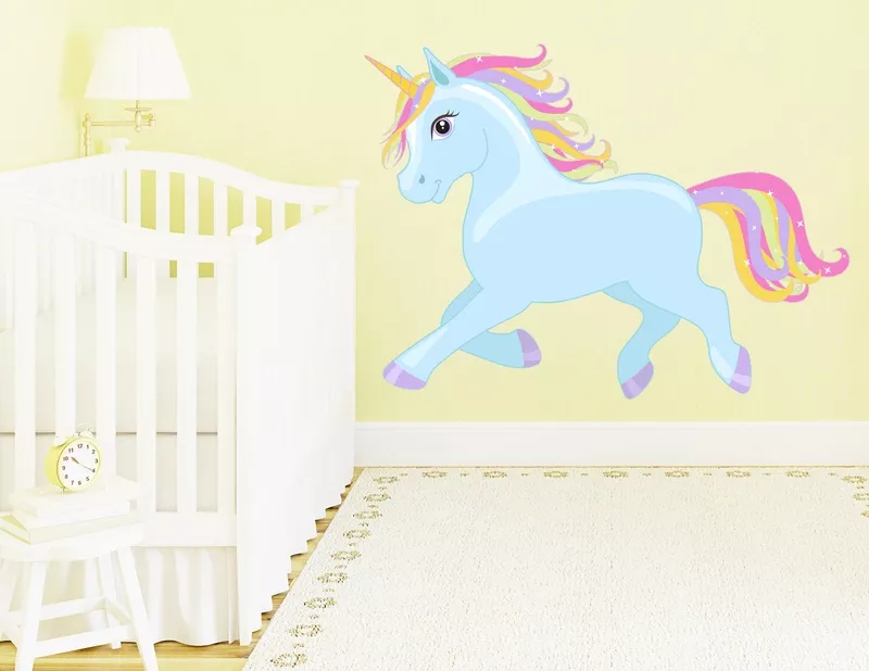 Wandtattoo Einhorn Crystal Sky