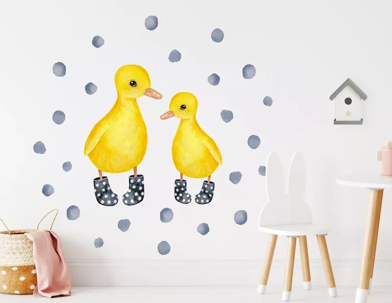 Wandtattoo Entenküken Dottie & Lotty