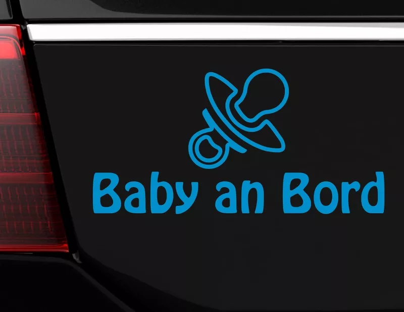 Komm' mit auf Tour! Autoaufkleber "Baby-Schnuller" mit Nucki Komm' mit auf Tour! Autoaufkleber "Baby-Schnuller" mit Nucki