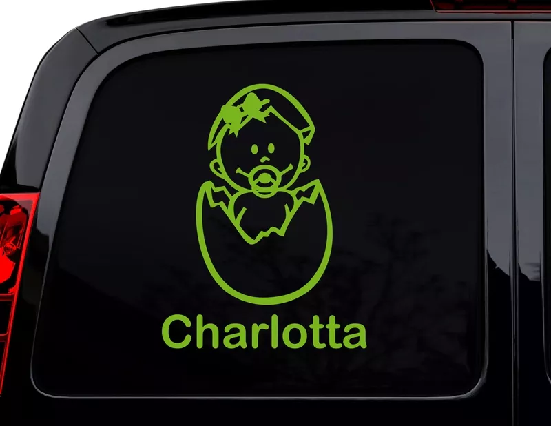 Autoaufkleber Frisch geschlüpft Mädchen