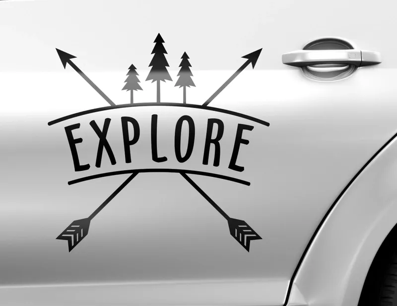 Autoaufkleber Explore