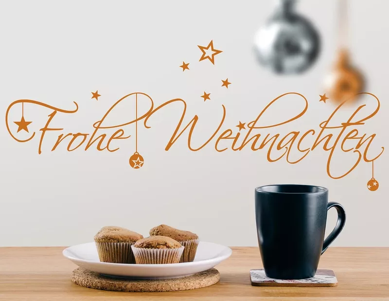 Wandtattoo Frohe Weihnachten #03