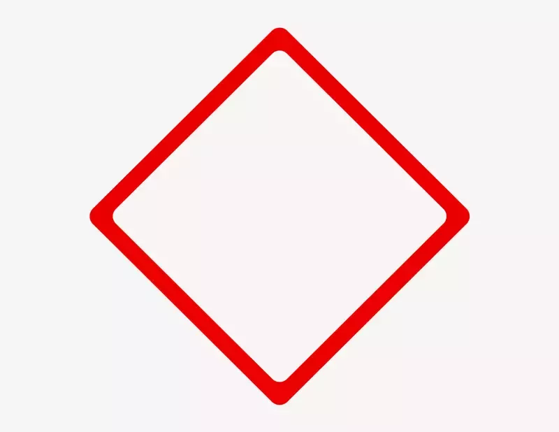 Achtung Raute - Aufkleber für Gewerbe