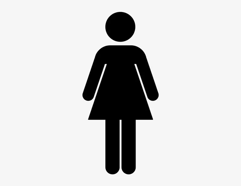 Frau & Mann Zeichen - Aufkleber für Gewerbe