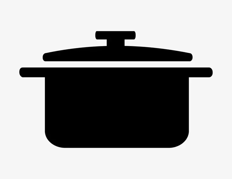 Kochtopf - Aufkleber für Gewerbe