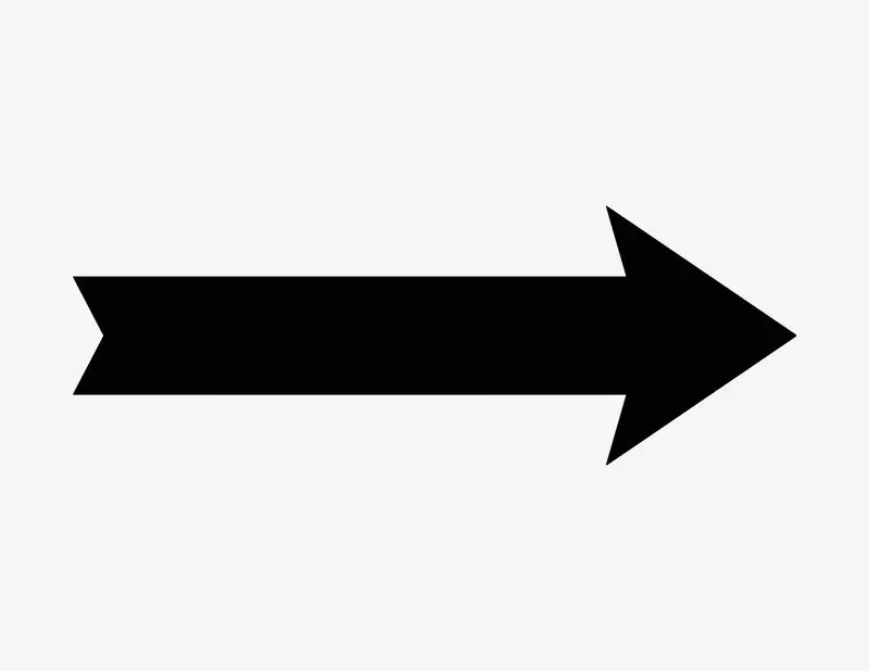 Pfeil Albert lang - Aufkleber für Gewerbe Pfeil Albert lang - Aufkleber für Gewerbe