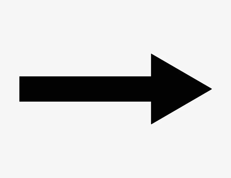 Pfeil Finn lang - Aufkleber für Gewerbe