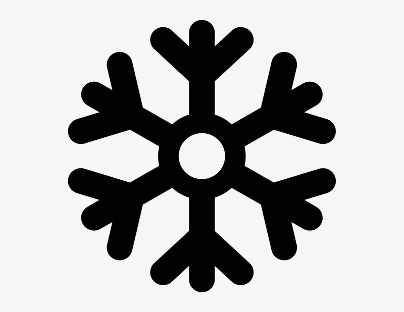 Schneeflocke - Aufkleber für Gewerbe