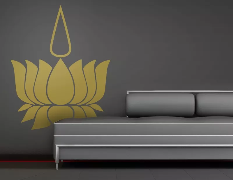 Wandtattoo Golden Light Lotus