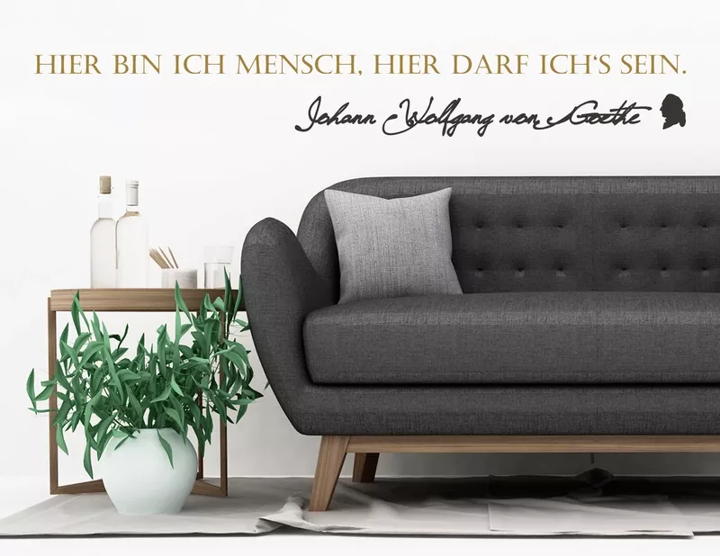 Wandtattoo Hier darf ich's sein