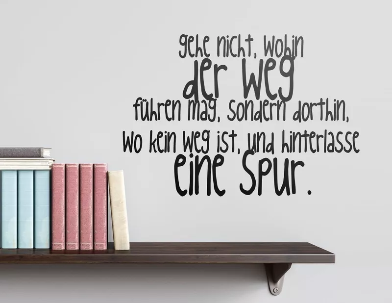 Wandtattoo Hinterlasse Spuren