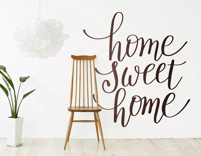 Wandtattoo „Home Sweet Home“ markiert Dein Zuhause