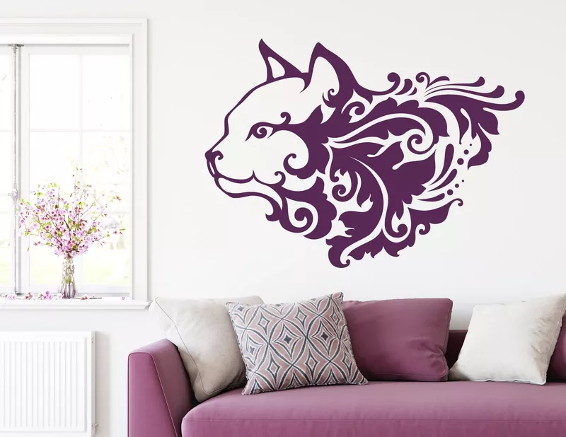 Wandtattoo „Katzenzauber“ strahlt pure Kraft aus