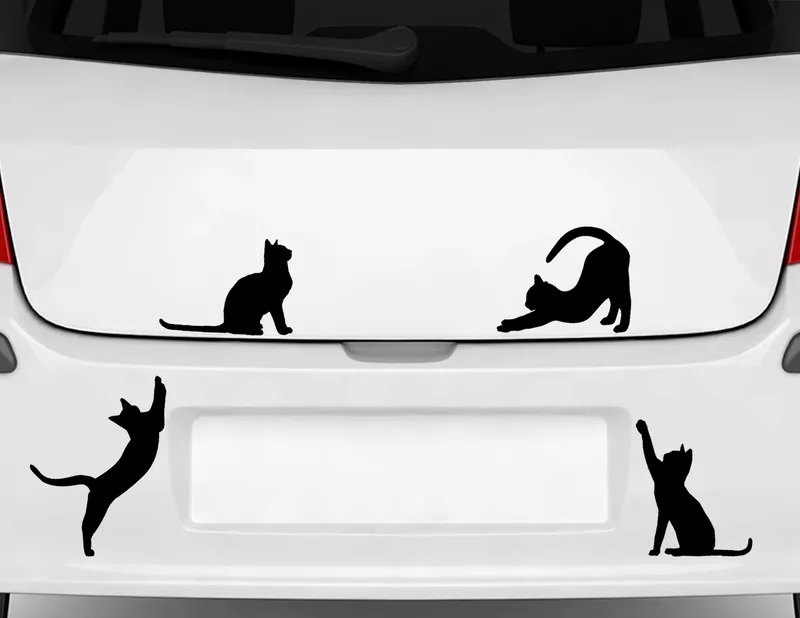 Autoaufkleber "Kätzchentreff" für tierliebe Katzen-Fans Autoaufkleber "Kätzchentreff" für tierliebe Katzen-Fans