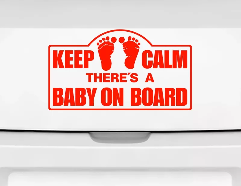 Autoaufkleber Keep Calm Baby on Board