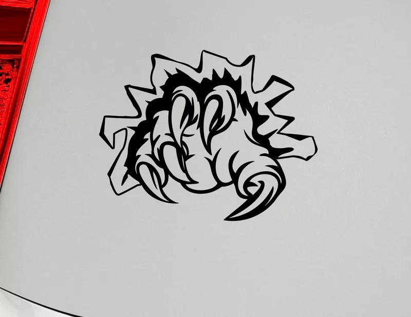 Autoaufkleber "Blech Bestie" wohnt in Deinem Kofferraum ... Autoaufkleber "Blech Bestie" wohnt in Deinem Kofferraum ...