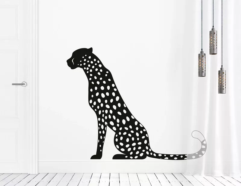 Wandtattoo „Leopard Levin“ steht für Anmut