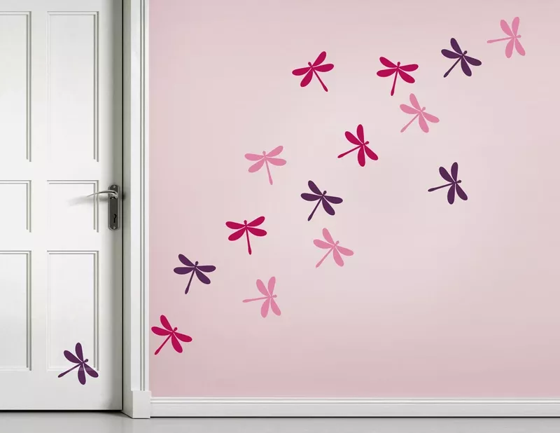 Wandtattoo Little Dragonflies