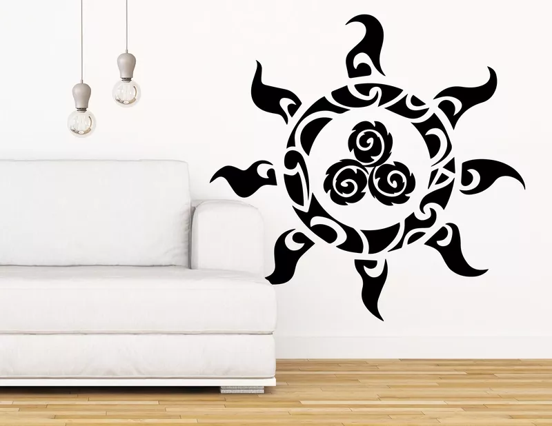 Wandtattoo Maori Sonne