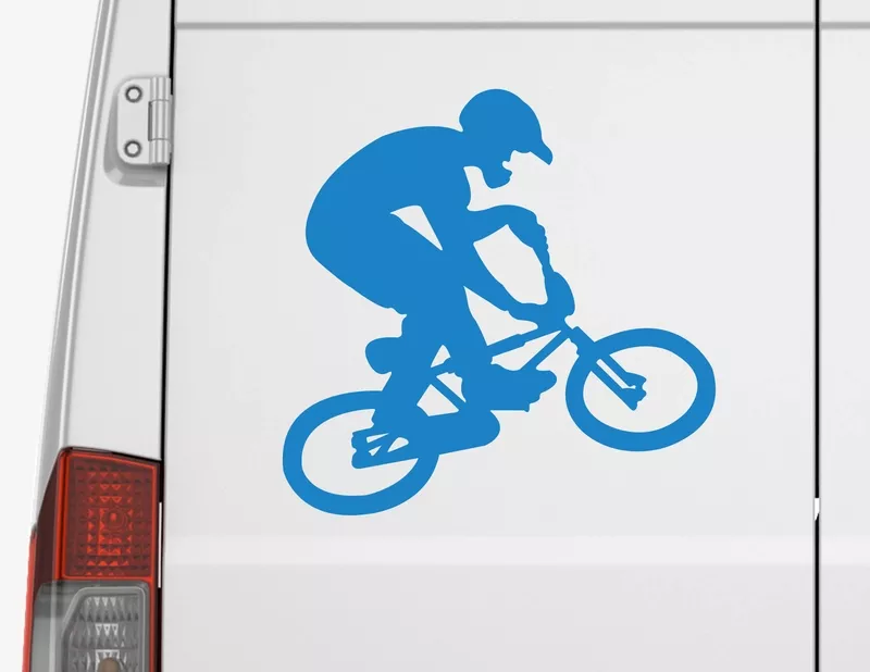 Autoaufkleber Mountainbike