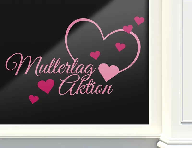 Aufkleber Muttertag Aktion