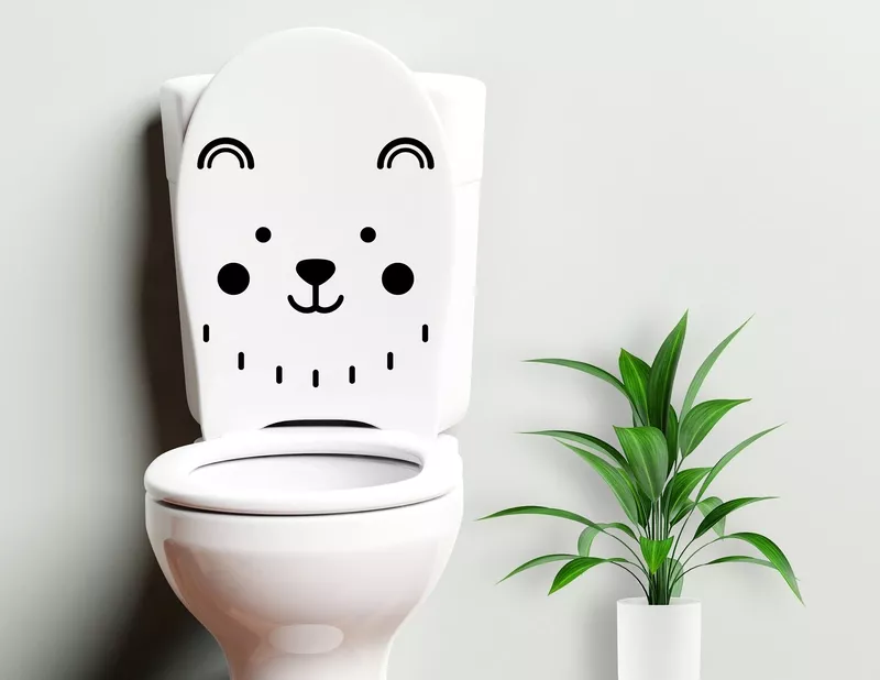 Candy - lustiger WC-Aufkleber für Kinder