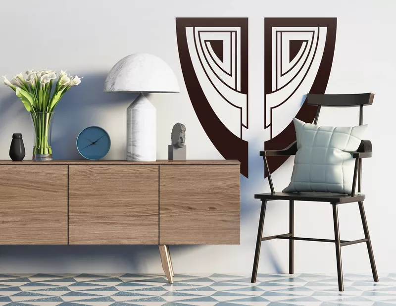 Wandtattoo Art Nouveau - Parure im Jugendstil-Design