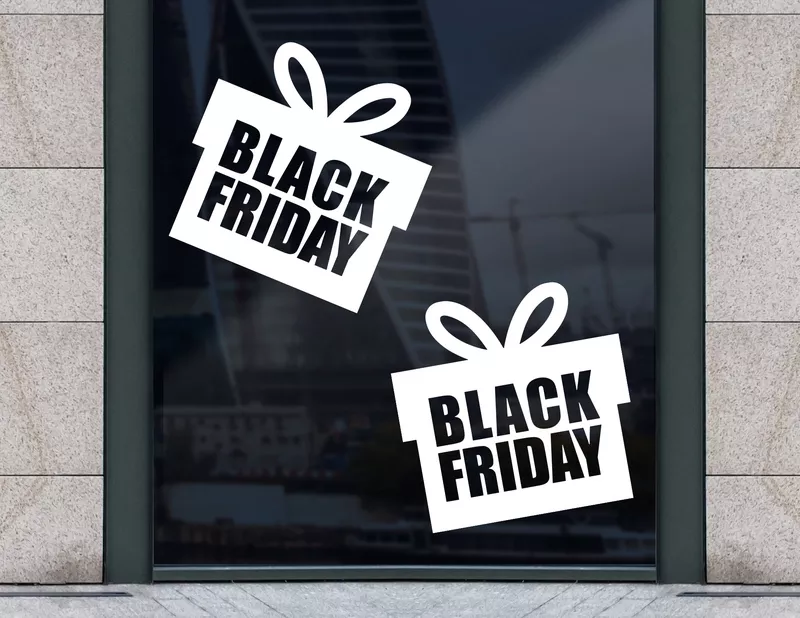 Aufkleber Black Friday