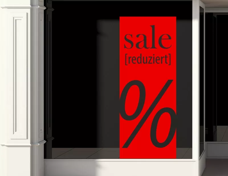 Aufkleber Sale Banner