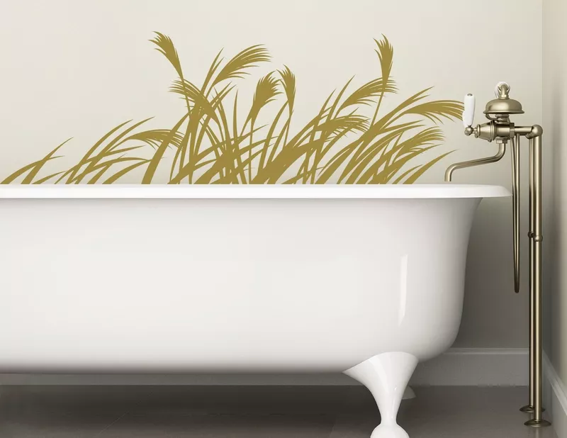 Wandtattoo „Mystischer Schilf“ fürs Badezimmer