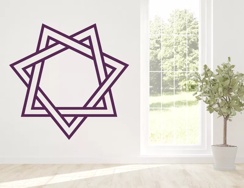 Wandtattoo Septagramm
