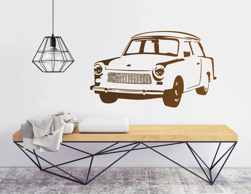 Wandtattoo "Trabi" zeigt DDR-Nostalgie