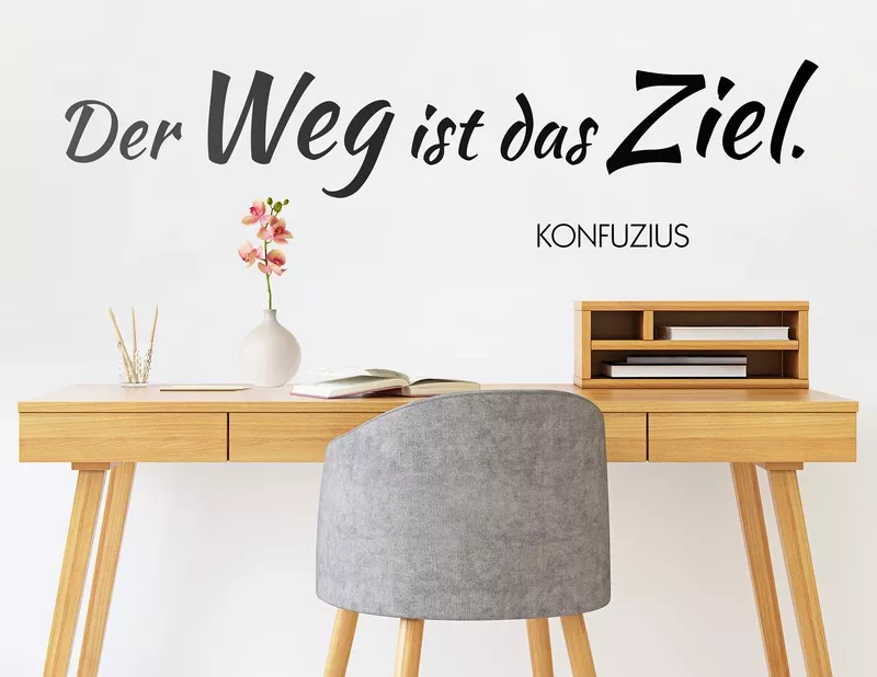 Wandtattoo Der Weg... für Optimisten.